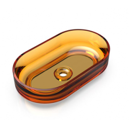 Раковина, KNIEF, Ellipse Shape, шгв 550*320*140, отверстия для смесителя-отсутствуют, цвет-Arangonit