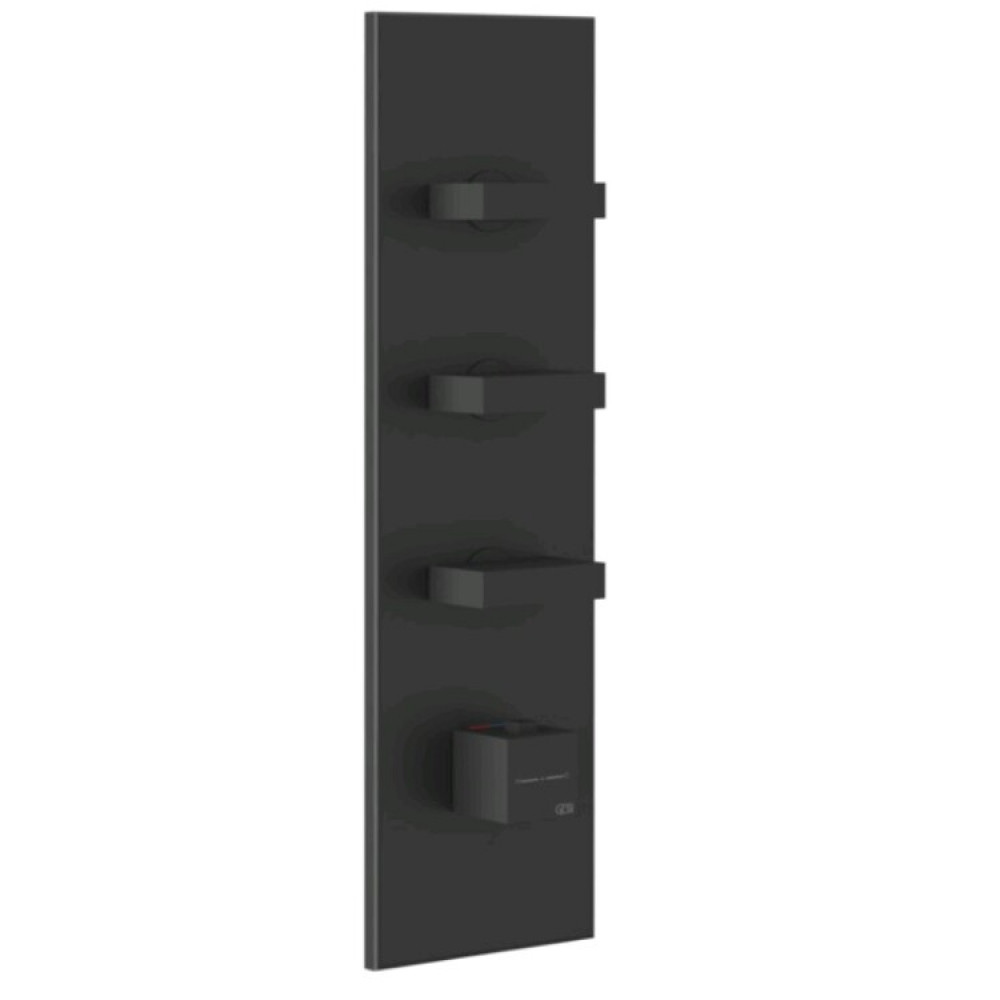 Смеситель для душа, Gessi, на 3 потребителя, цвет-черный матовый