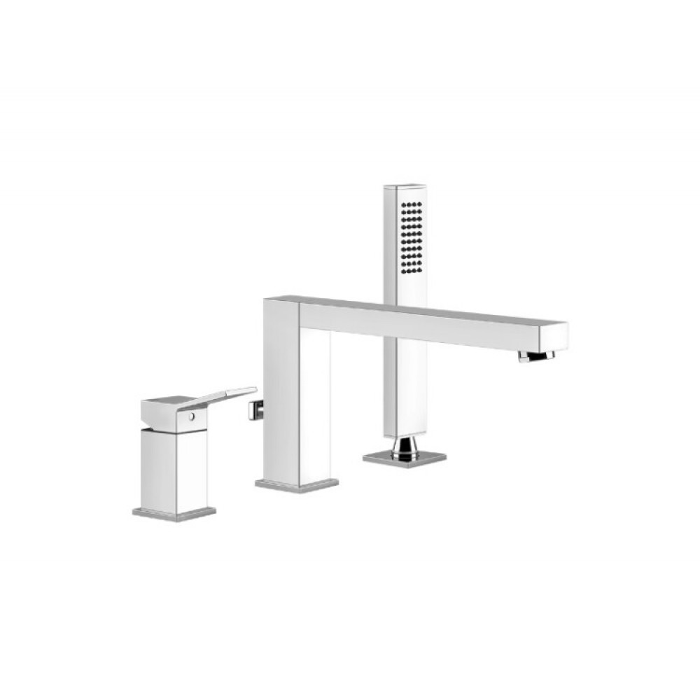 Смеситель для ванны и душа, Gessi, Rettangolo K, цвет-Finox