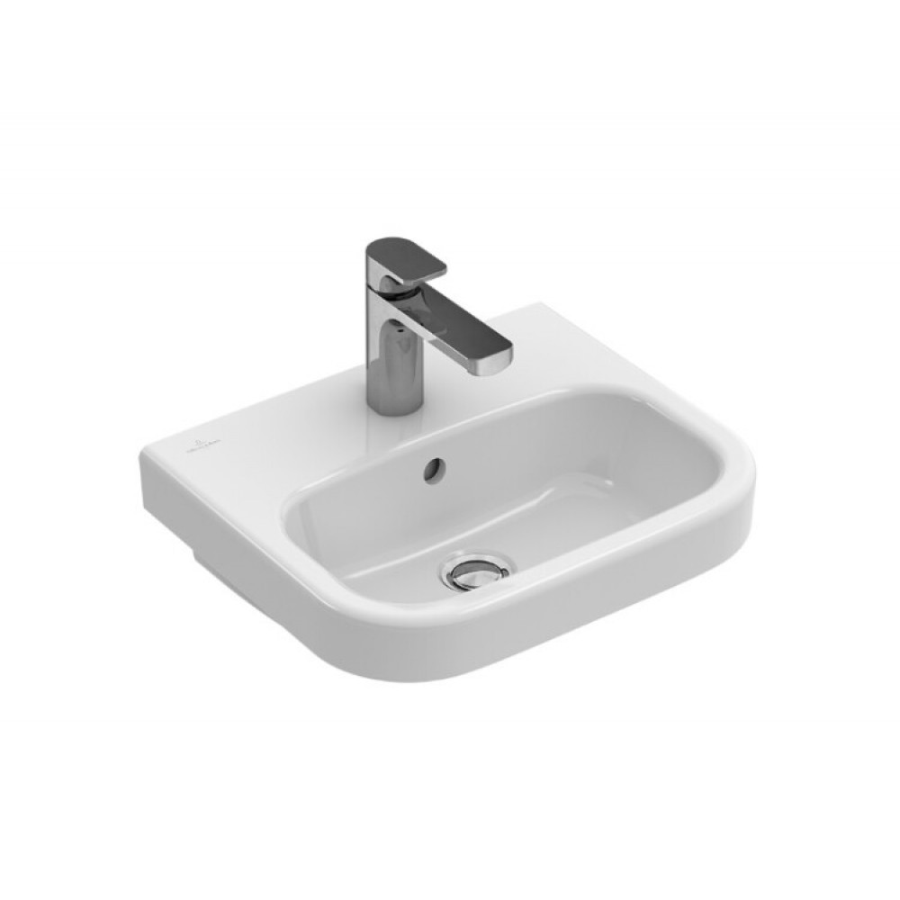 Раковина, Villeroy&Boch, Architectura, шг 450*380, отверстия для смесителя-1, цвет-альпийский белый