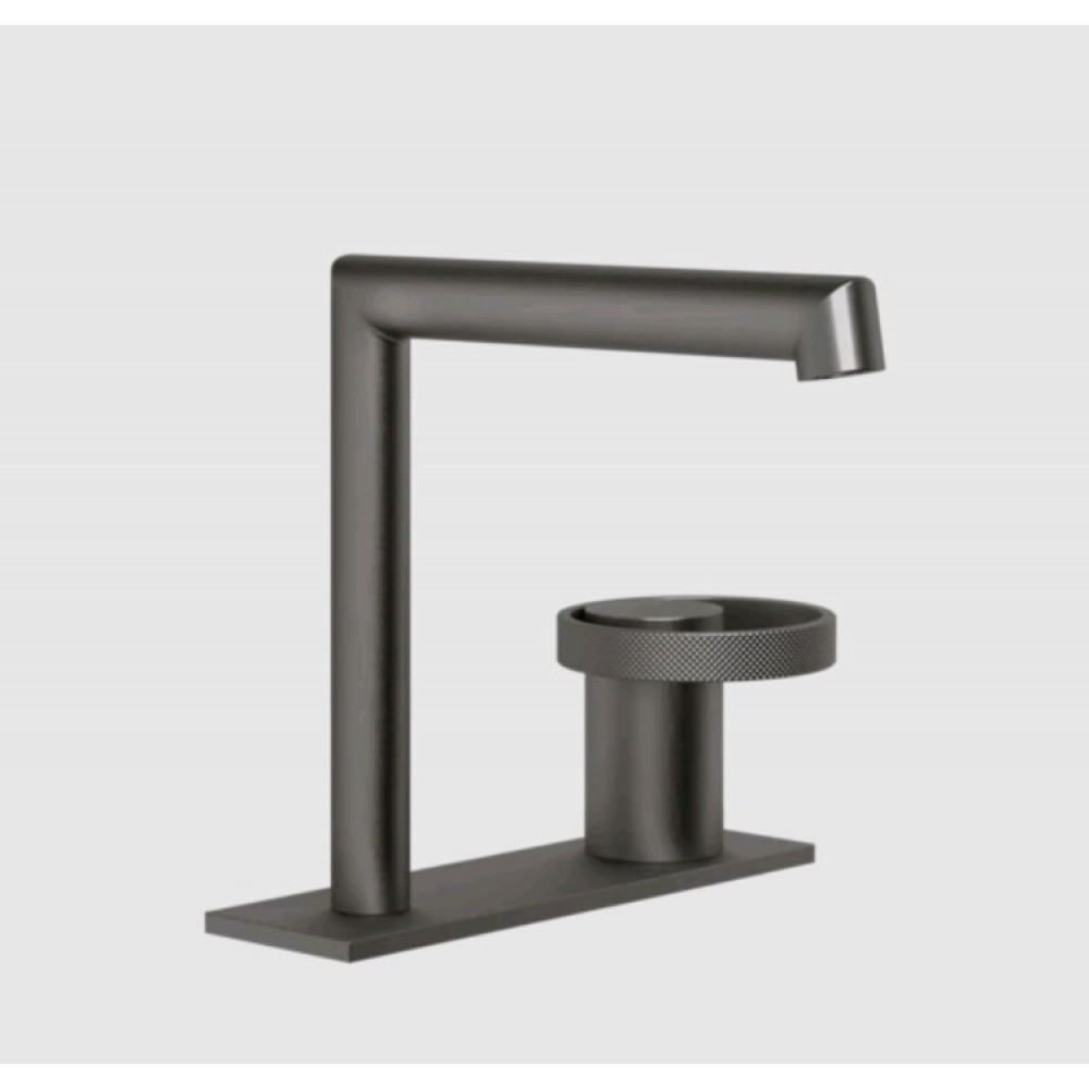 Смеситель для раковины, Gessi, Anello, цвет-Black Metal Brushed PVD