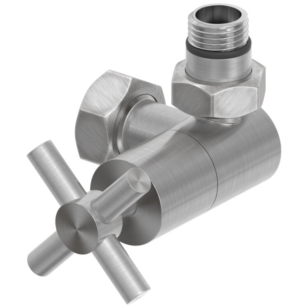 Вентиль, Сунержа, 3D, G 1/2" НР х G 3/4" НГ, правый, крест, цвет-сатин