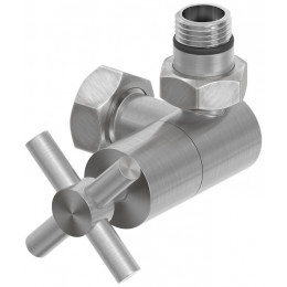 Вентиль, Сунержа, 3D, G 1/2" НР х G 3/4" НГ, правый, крест, цвет-сатин