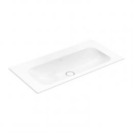 Раковина, Villeroy&Boch, Finion, шгв 1000*500*100, отверстия для смесителя-отсутствуют, CeramicPlus, цвет-камень белый