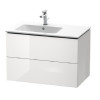 Тумба под раковину, Duravit, L-Cube, шг 820*481, раковина-необходимо заказать, цвет-белый глянцевый