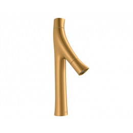 Смеситель для раковины, Hansgrohe, Axor Starck Organic, цвет-шлифованное золото