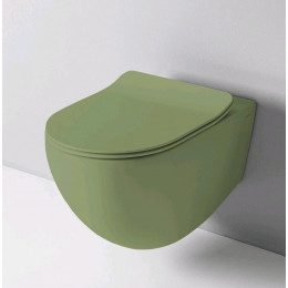 Унитаз, Artceram, File 2.0, подвесной, шгв 370*530*370, цвет-Green salvia