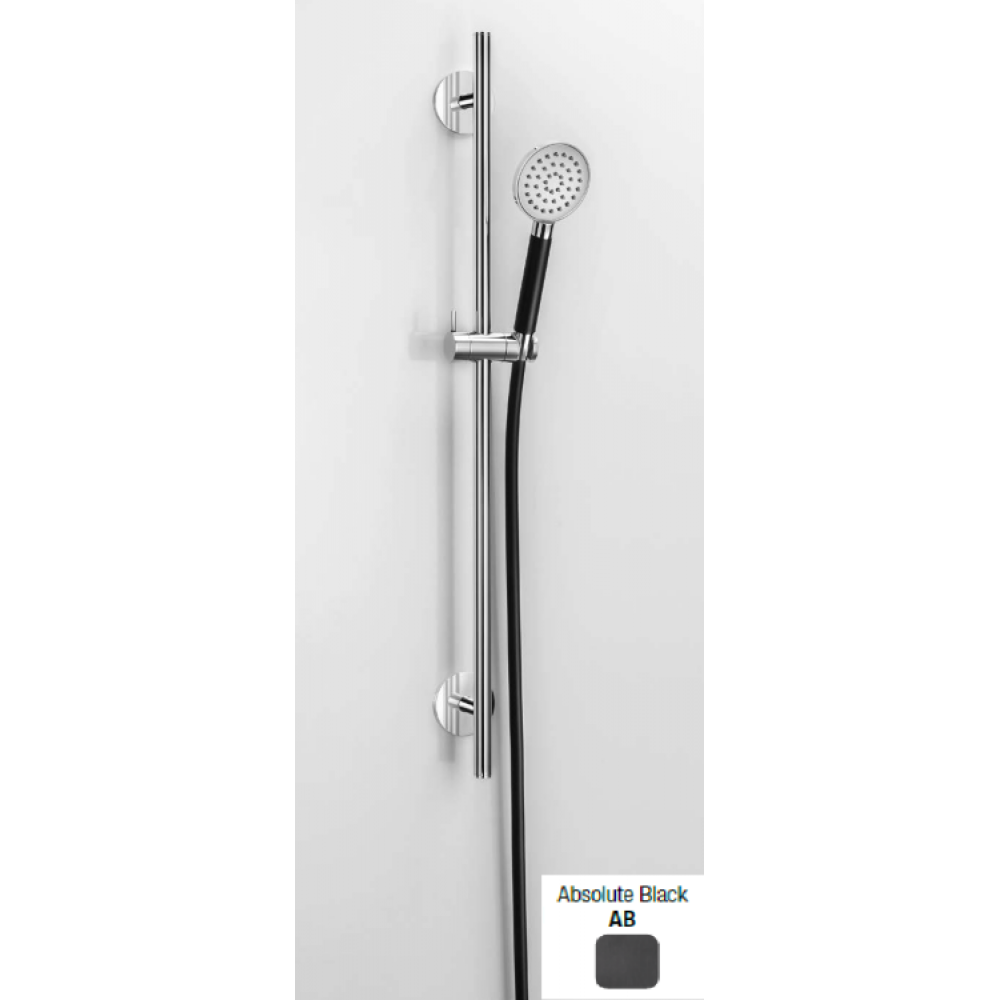 Душевой гарнитур, Almar, Sliding Rails set, 90*224, цвет-Absolute Black (Товар заказной, возврату не подлежит)