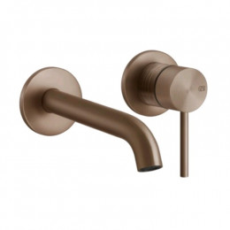 Смеситель для раковины, Gessi, 316 Trame, цвет-Copper Brushed PVD