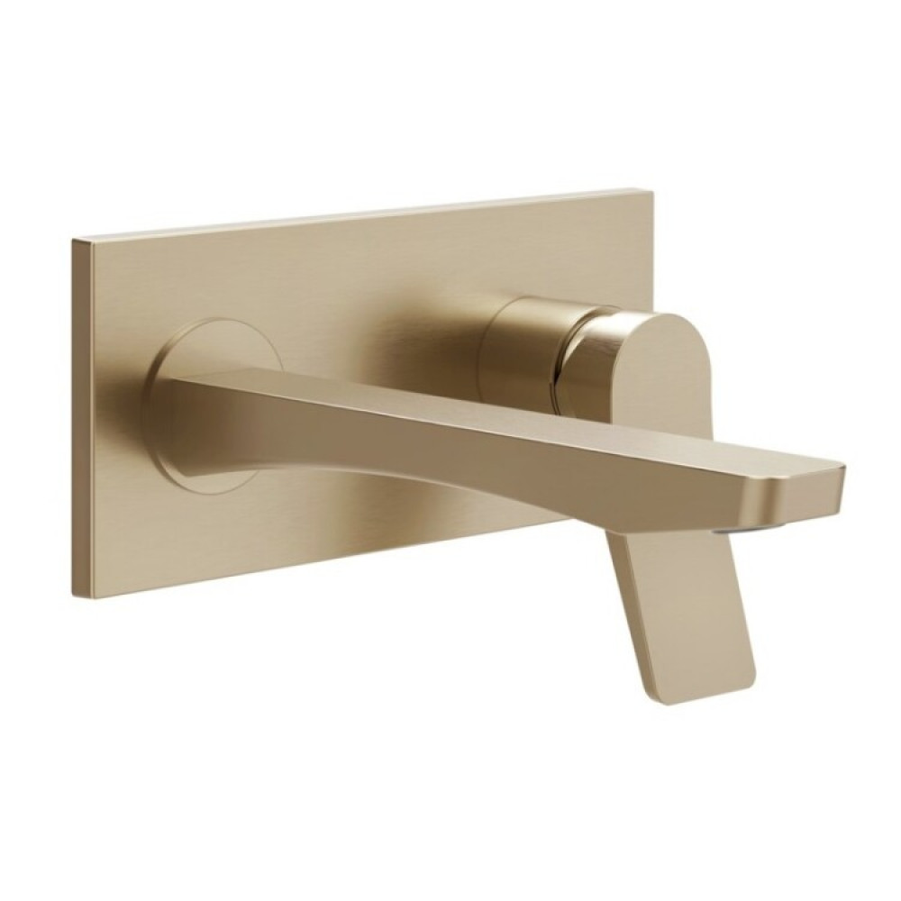 Смеситель для раковины, Gessi, Rilievo, цвет-Warm Bronze PVD