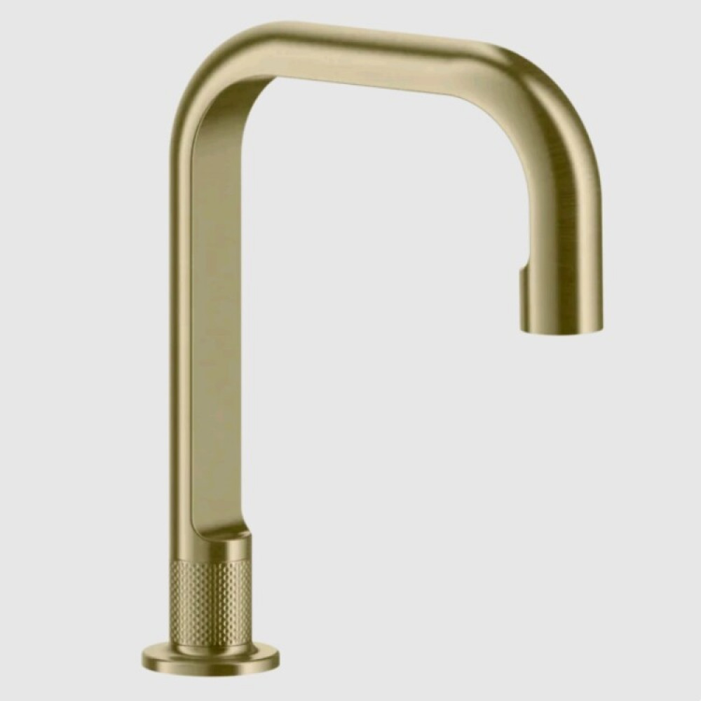 Излив, Gessi, Inciso, цвет-Brushed Brass PVD