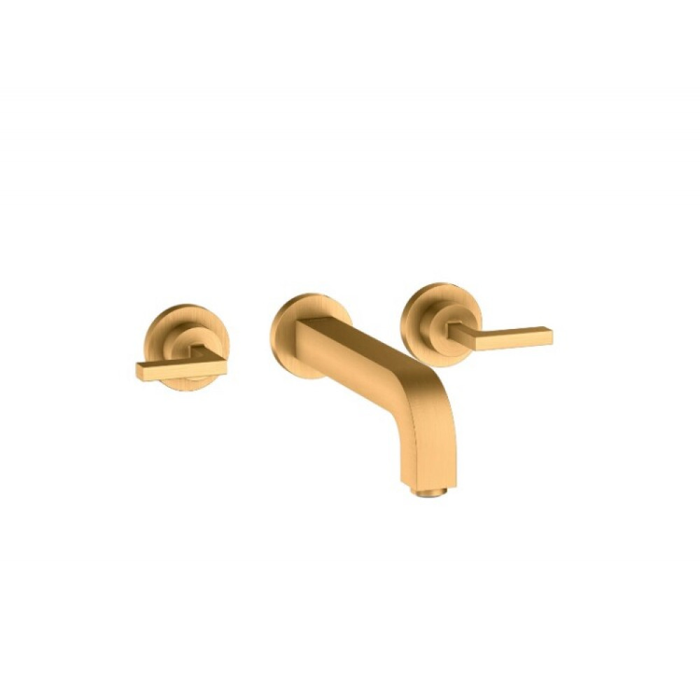 Смеситель для раковины, Hansgrohe, Axor Citterio, цвет-шлифованное золото