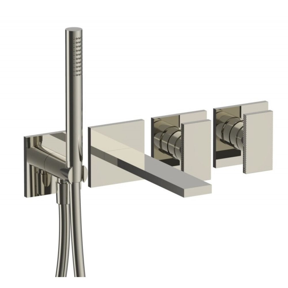 Смеситель для ванны и душа, Fantini, O-XY, цвет-Polished Nickel PVD