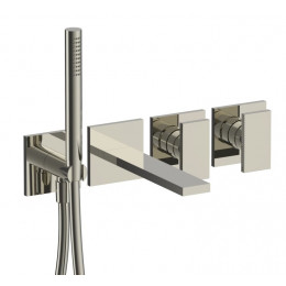 Смеситель для ванны и душа, Fantini, O-XY, цвет-Polished Nickel PVD