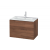 Тумба под раковину, Duravit, L-Cube, шгв 820*481*550, раковина-необходимо заказать, цвет-орех натуральный