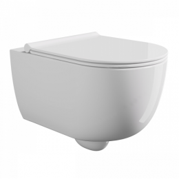 Унитаз, Alice, Unica, подвесной, шгв 520*350*360, Aliglaze+, цвет-белый