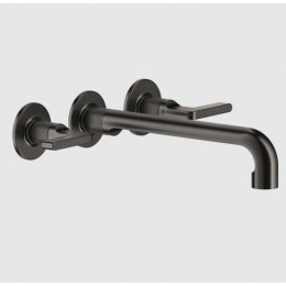 Смеситель для раковины, Gessi, Inciso, цвет-Black Metal Brushed PVD