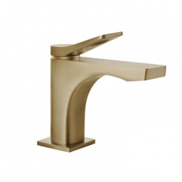 Смеситель для раковины, Gessi, Rilievo, цвет-Warm Bronze Brushed PVD