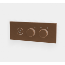 Смеситель для душа, Fima Carlo Frattini, Switch ON, на 2 потребителя, цвет-бронза брашированная янтарная