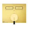 Смеситель для душа, Gessi, HI-FI, на 2 потребителя, цвет-Gold PVD