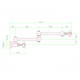 Кран для воды, Nicolazzi, El Capitan, цвет-Brushed Chrome