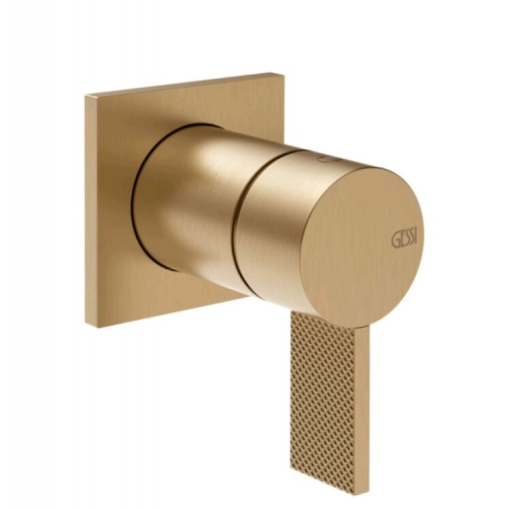 Смеситель для душа, Gessi, Inverso Diamantato, на 1 потребитель, цвет-Warm Bronze Brushed PVD