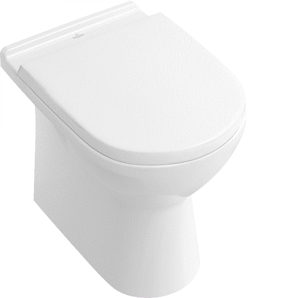 Унитаз, Villeroy&Boch, O'Novo, приставной, шгв 360*650*400, CeramicPlus, цвет-альпийский белый