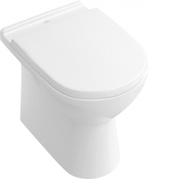 Унитаз, Villeroy&Boch, O'Novo, приставной, шгв 360*650*400, CeramicPlus, цвет-альпийский белый