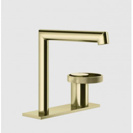 Смеситель для раковины, Gessi, Anello, цвет-Brass PVD