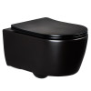 Унитаз, Splendy, Pride, Tornado, подвесной, шгв 360*525*340, с сиденьем SoftClose, цвет-черный матовый