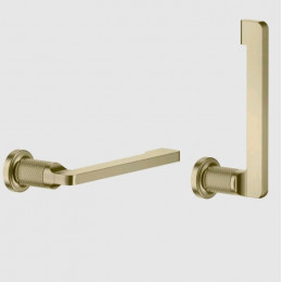 Бумагодержатель, Gessi, Inciso, шгв 183*77*41, цвет-Brushed Brass PVD