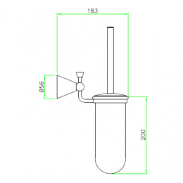 Ёршик, Nicolazzi, г 183, цвет-Polished Nickel
