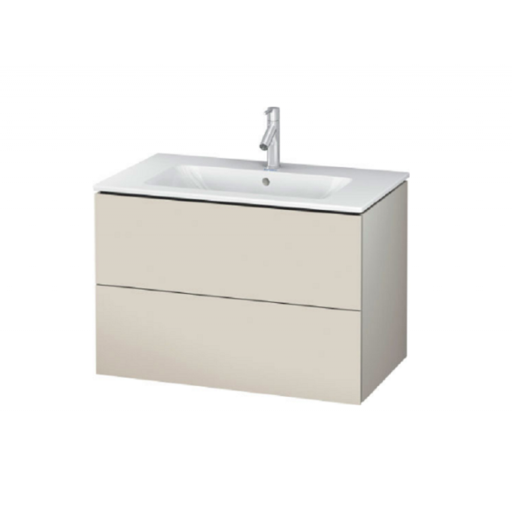 Тумба под раковину, Duravit, L-Cube, шгв 820*481*550, раковина-необходимо заказать, цвет-серо-коричневый матовый