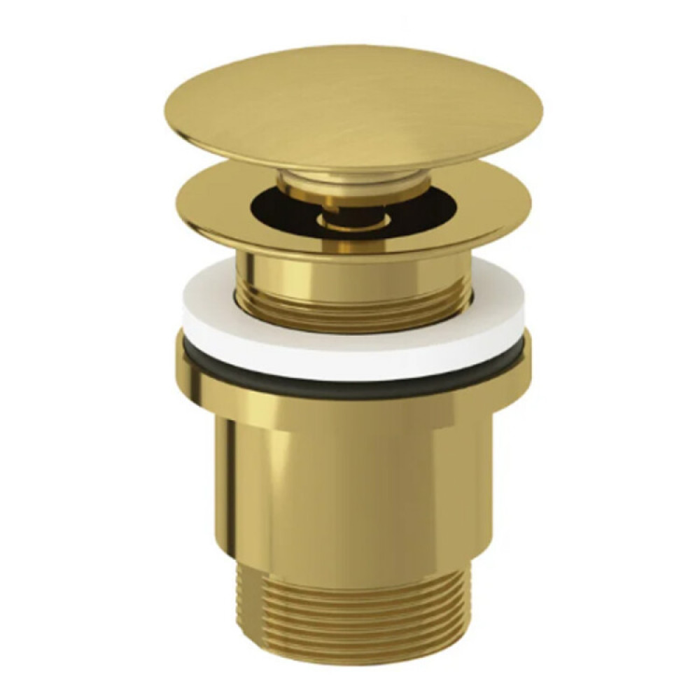 Донный клапан, Kludi, для раковин, 1 1/4", цвет-золото брашированное