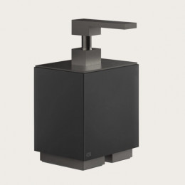 Дозатор для жидкого мыла, Gessi, Rettangolo, шгв 105*118*193, цвет дозатора-Black Metal Brushed PVD/чёрный