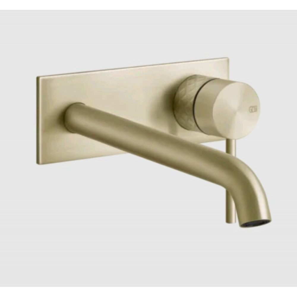 Смеситель для раковины, Gessi, Intreccio, цвет-латунь брашированная PVD(Brushed Brass PVD)