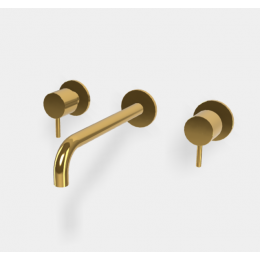 Смеситель для раковины, Fima Carlo Frattini, Spillo Up, цвет-золото