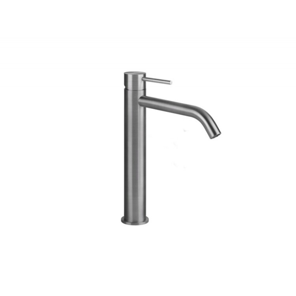 Смеситель для раковины, Gessi, Flessa, цвет-Steel Brushed