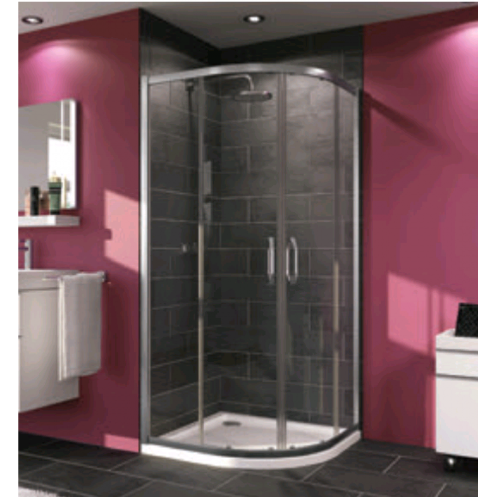 Душевое ограждение, Huppe, X1, шгв 1000*1000*1900, петли-слева и справа, блестящее серебро, цвет стекла-прозрачный