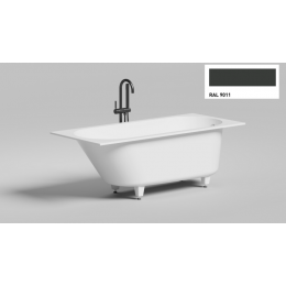 Ванна, Salini, Ornella, шгв 1600*700*625, цвет снаружи-белый, цвет внутри-RAL 9011