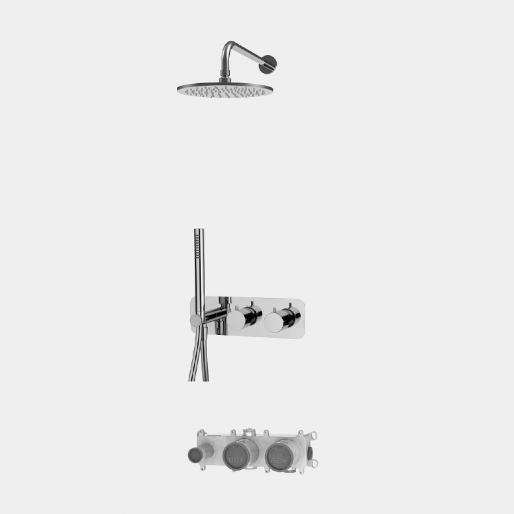 Душевой комплект, Fima Carlo Frattini, Shower systems, цвет-хром