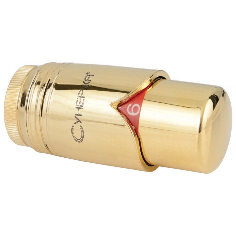 Термостатическая головка, Сунержа, для автоматического терморегулятора, цвет-золото
