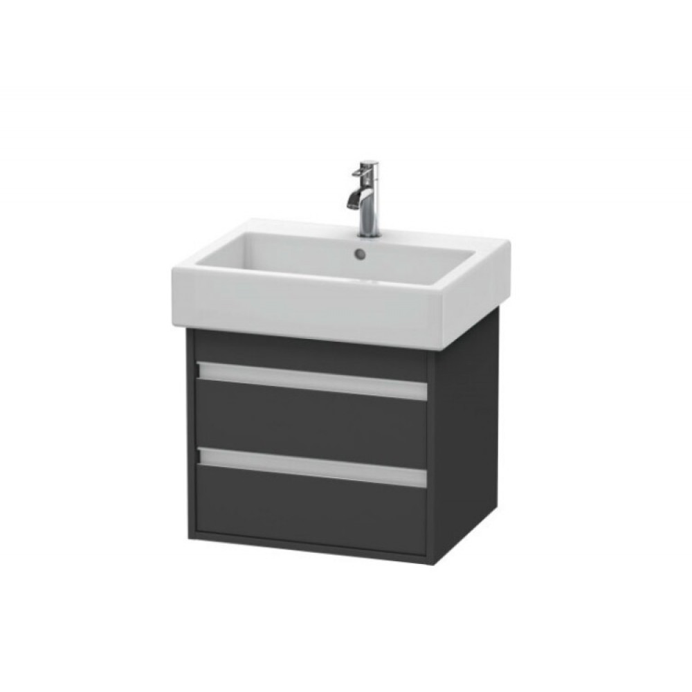Тумба под раковину, Duravit, Ketho, шгв 550*440*480, раковина-необходимо заказать, цвет-графит матовый