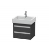 Тумба под раковину, Duravit, Ketho, шгв 550*440*480, раковина-необходимо заказать, цвет-графит матовый