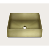 Раковина, Gessi, шгв 400*400*125, отверстия для смесителя-отсутствуют, цвет-Brushed Brass PVD