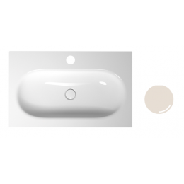 Раковина, Bette, BetteComodo, шгв 800*495*120, отверстия для смесителя-1 промаркированное, цвет-Pergamon