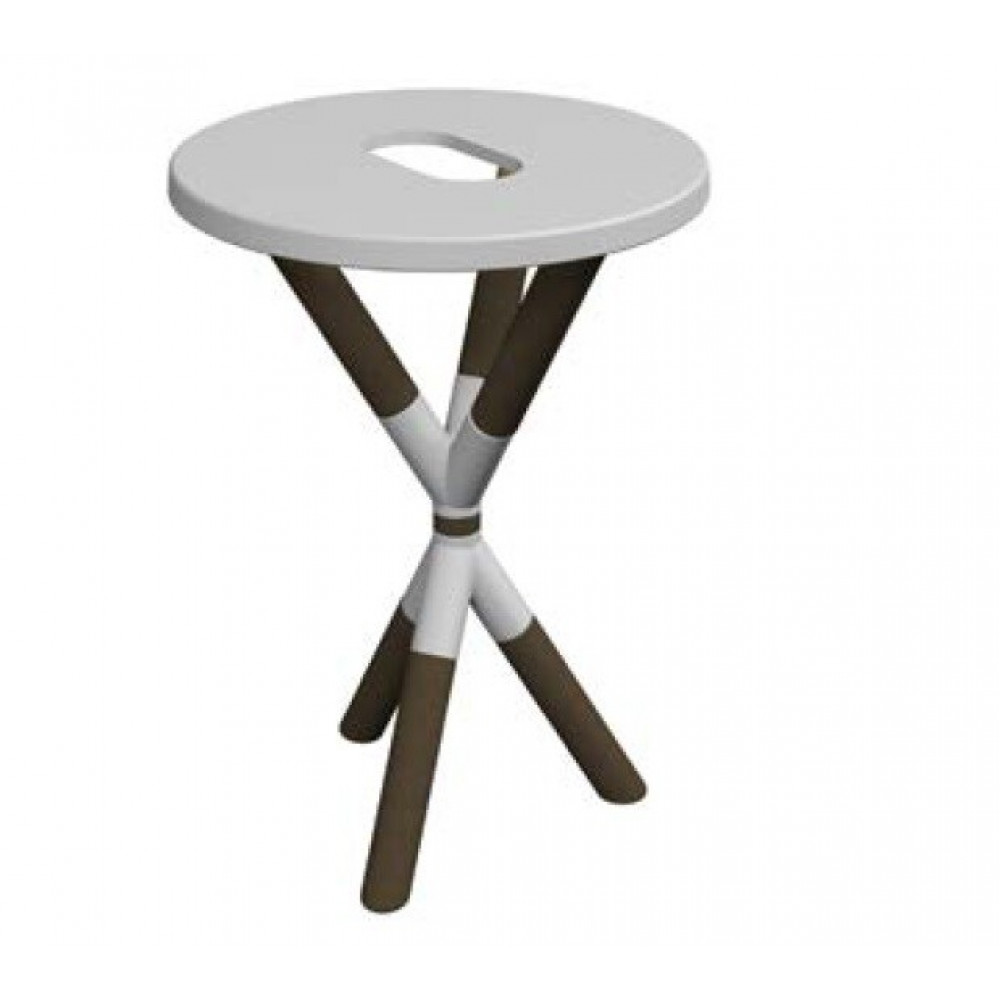 Консоль, Scarabeo, Cross, шгв 520*520*760, цвет-темное дерево Dark wooden finish/Musk