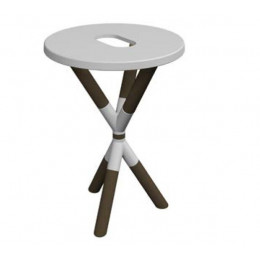 Консоль, Scarabeo, Cross, шгв 520*520*760, цвет-темное дерево Dark wooden finish/Musk