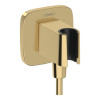 Шланговое подсоединение, Hansgrohe, FixFit Q, цвет-полированное золото
