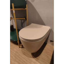 Унитаз, Scarabeo, Moon, подвесной, шгв 360*505*360, с крышкой и набором для креплений, цвет-Sand